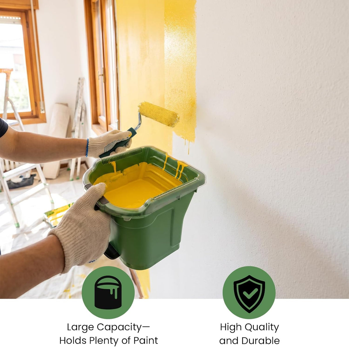 Paint Bucket Liners with Lids, Paint Pail Liners for Paint Cup