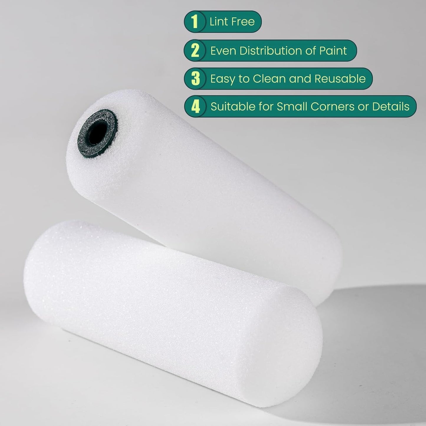 4 Inch Foam Paint Roller Covers-10/20 Pack