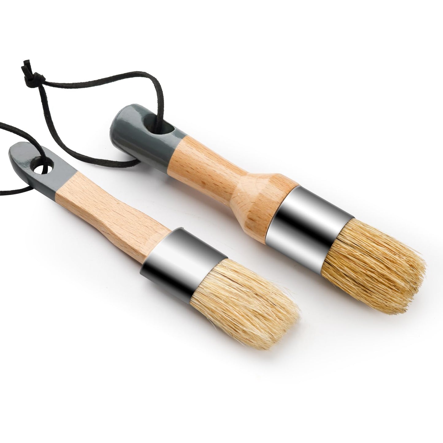 Chalk Paint Brush, 2 Pack Wax Brushes and Chalk Paint for Furniture DIY Art Crafts