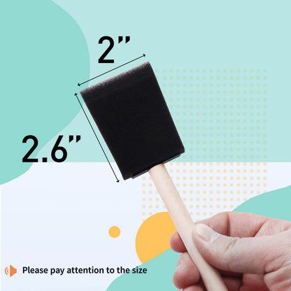 2 Inch Foam Paint Brushes, 48 Pack
