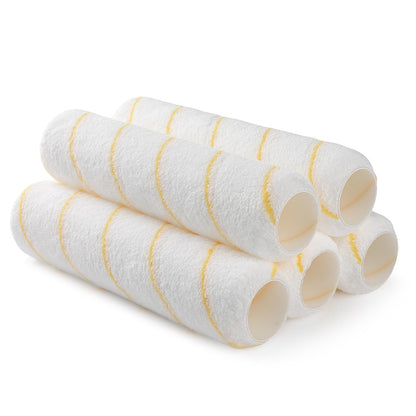 9 Inch 3/8" Nap Microfiber Paint Roller Covers-5/12/18 Pack