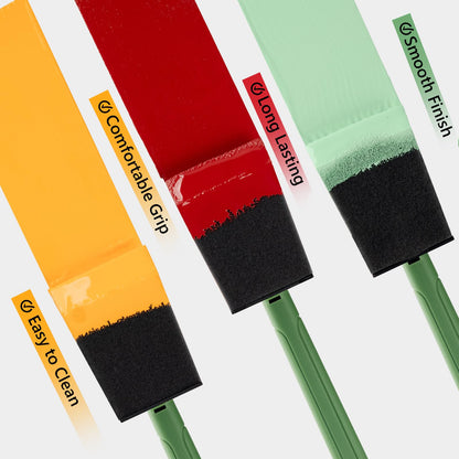 2 inch Sponge Brushes Set with Detachable Handle -8 pack
