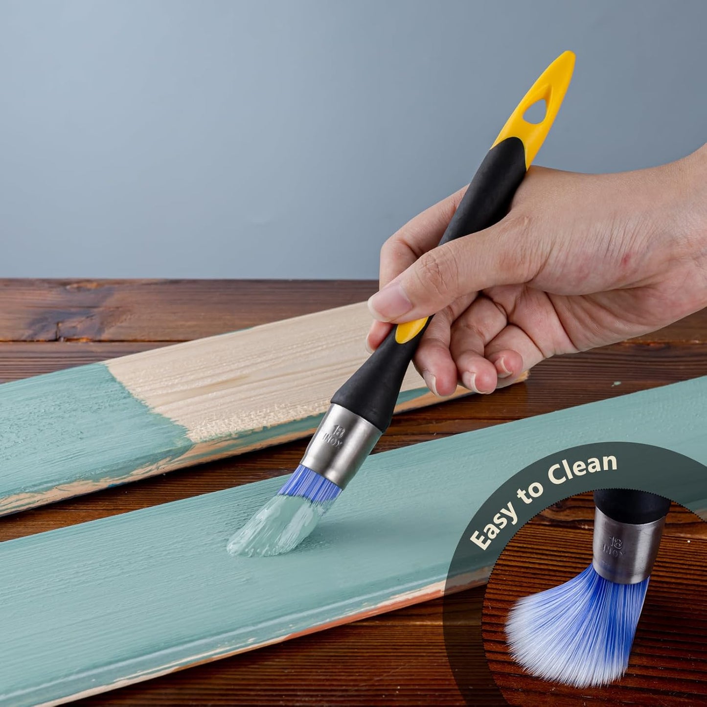 0.7 Inch Trim Paint Brush, 3 Pack