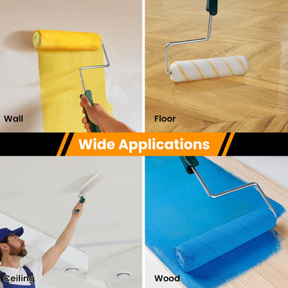 9 Inch 3/8" Nap Microfiber Paint Roller Covers-5/12/18 Pack