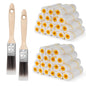 4 Inch 3/8" Nap Mini Microfiber Paint Roller Covers-25 Pack