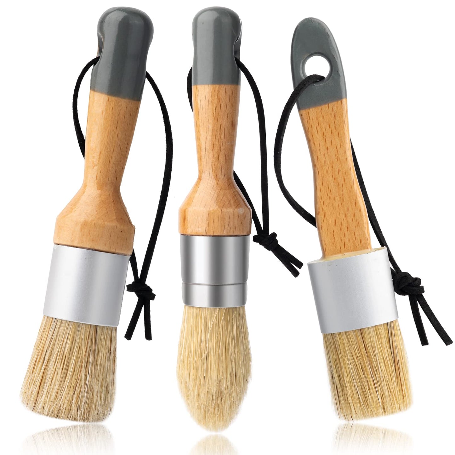 Chalk Paint Brush, 2 Pack Wax Brushes and Chalk Paint for Furniture DIY Art Crafts