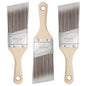 2 Inch, Angled Brushes with Short Handle, 3 Pack