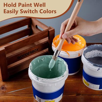 0.6 Inch Trim Paint Brush, 3 Pack