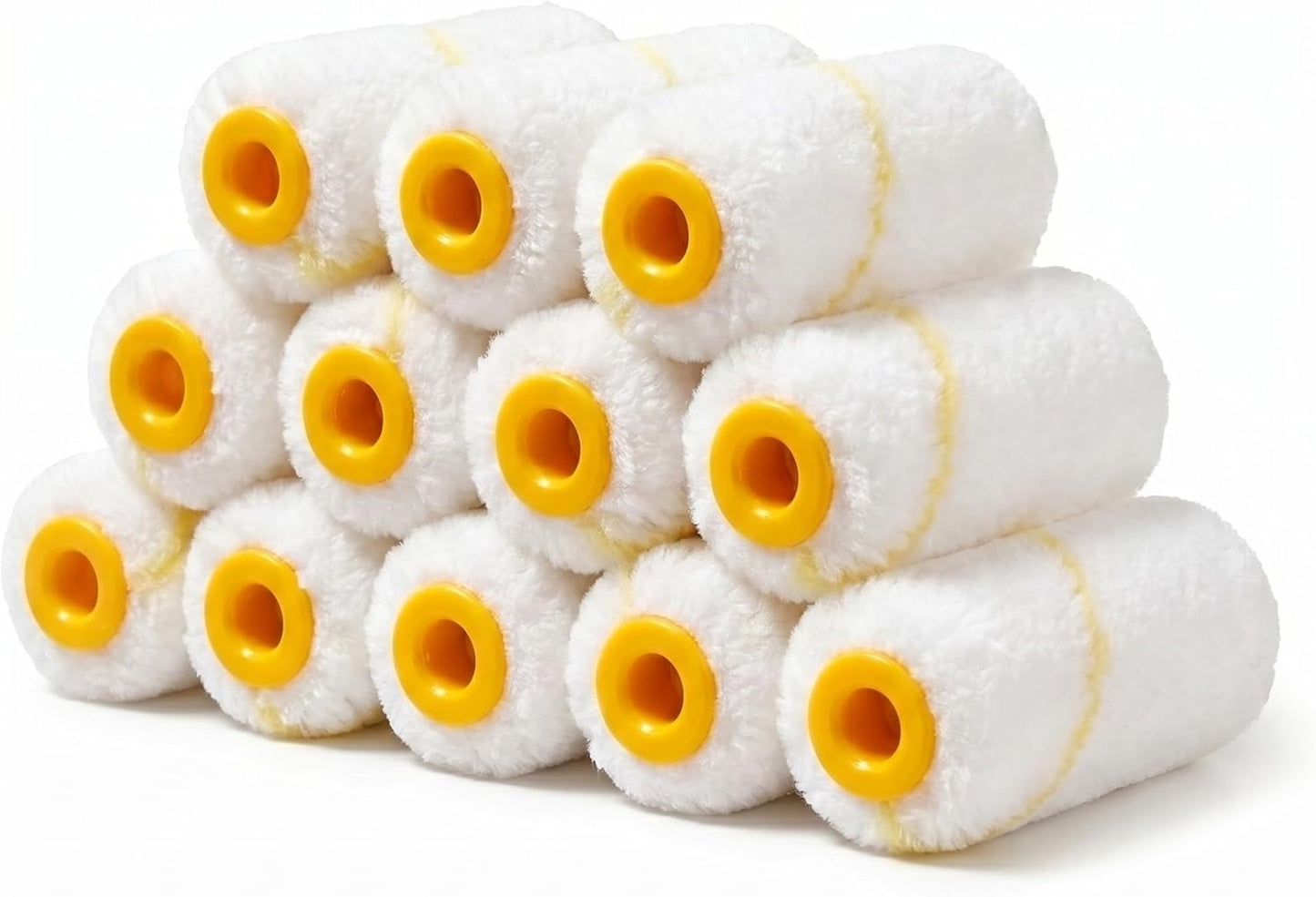 2 Inch 3/8" Nap Microfiber Mini Paint Rollers Covers-12 Pack