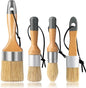 Chalk Paint Brush, 2 Pack Wax Brushes and Chalk Paint for Furniture DIY Art Crafts